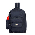 KrishBags Expandable Backpack with an extra storage zip along the bottom and a front folder pocket