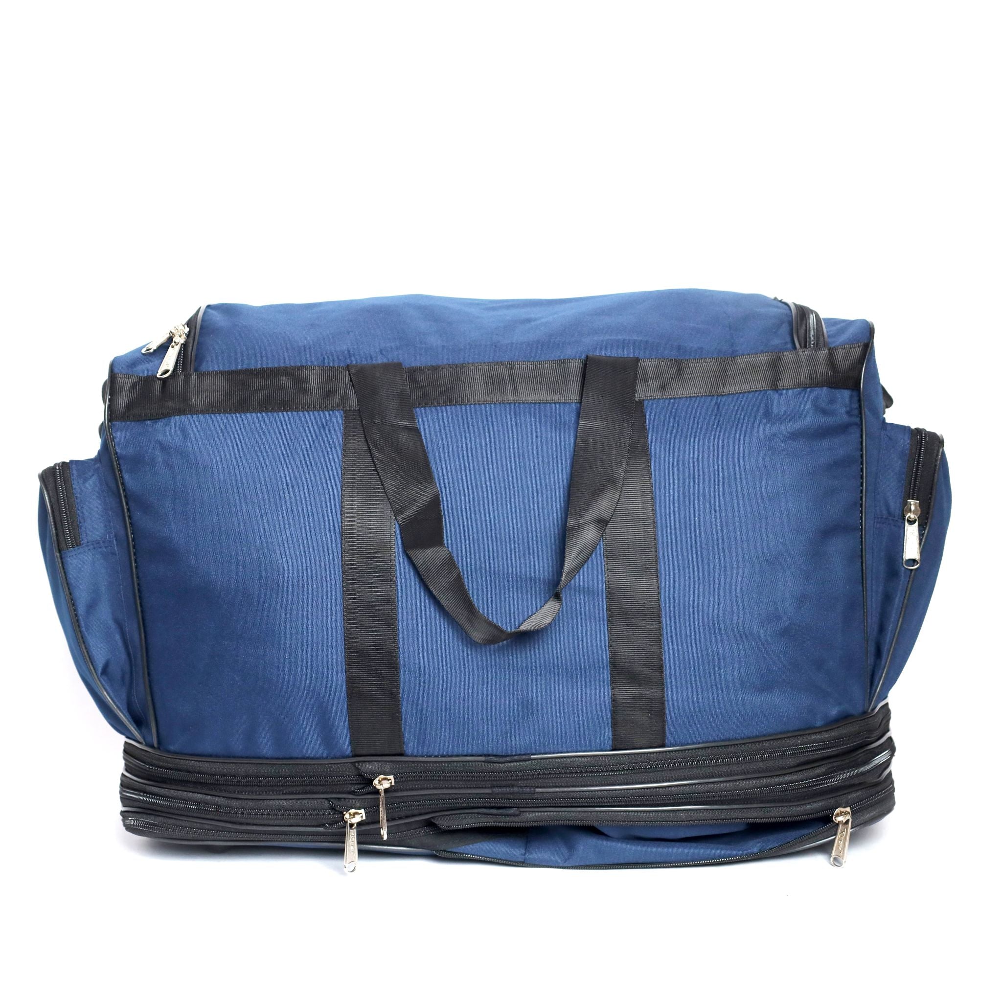 KrishBags Trekking Gear Bag that folds flat for storage, with a reinforced studded base