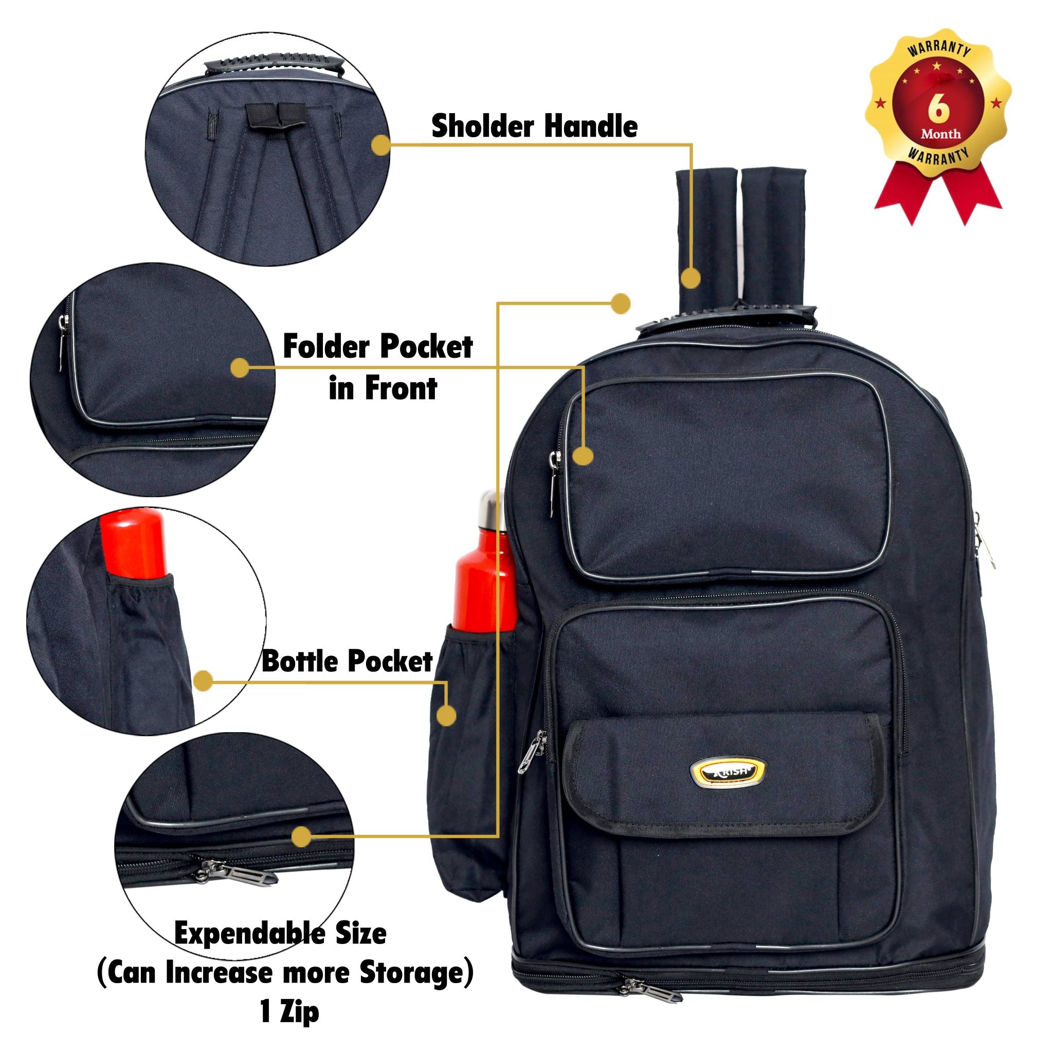 KrishBags Expandable Backpack, photo 5