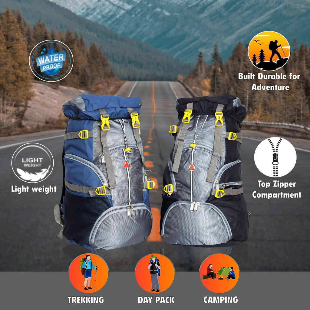 KrishBags Trekking Rucksack with cap top and shoe compartment, photo 8