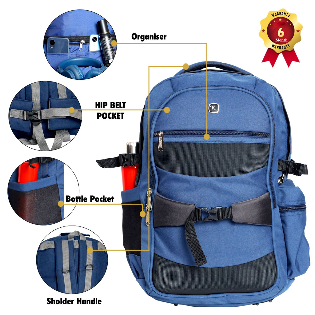 KrishBags Travel Rucksack with chest and hip belt, photo 6