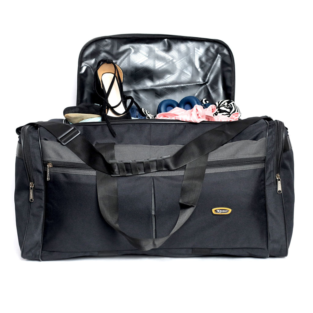 KrishBags Travel Duffle with wide zip opening, photo 3