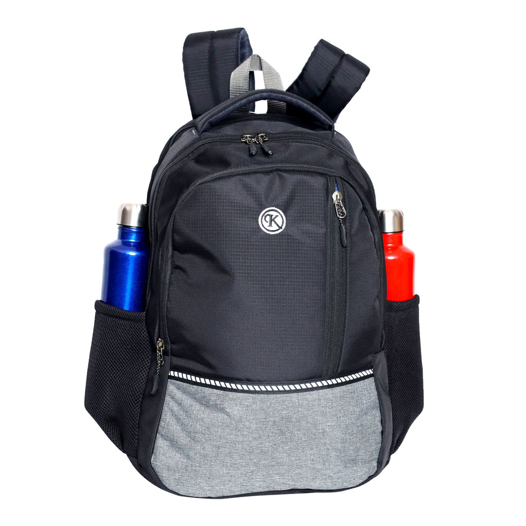 KrishBags Laptop Backpack with a padded laptop compartment and front organiser panel