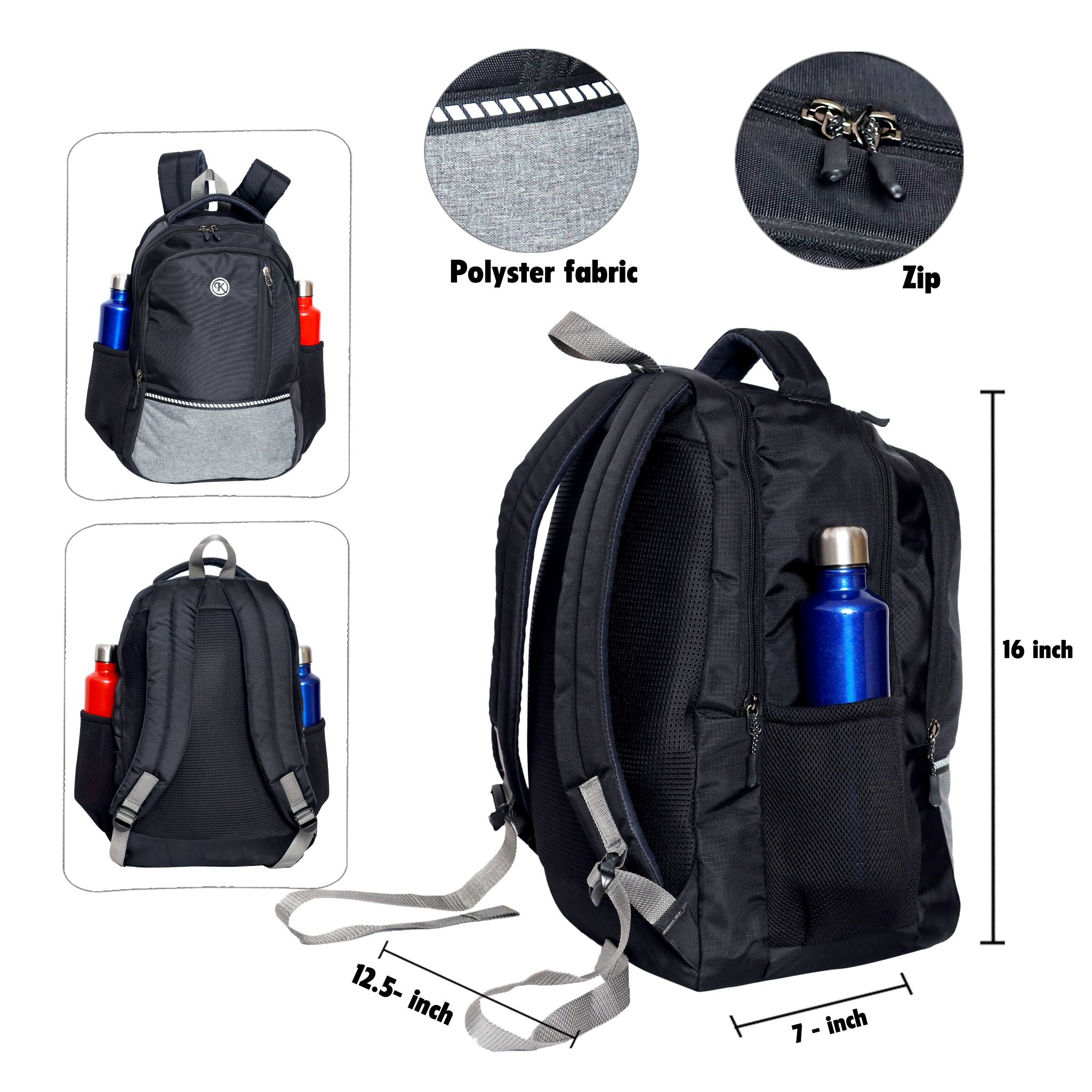 KrishBags Laptop Backpack with padded compartment, photo 3