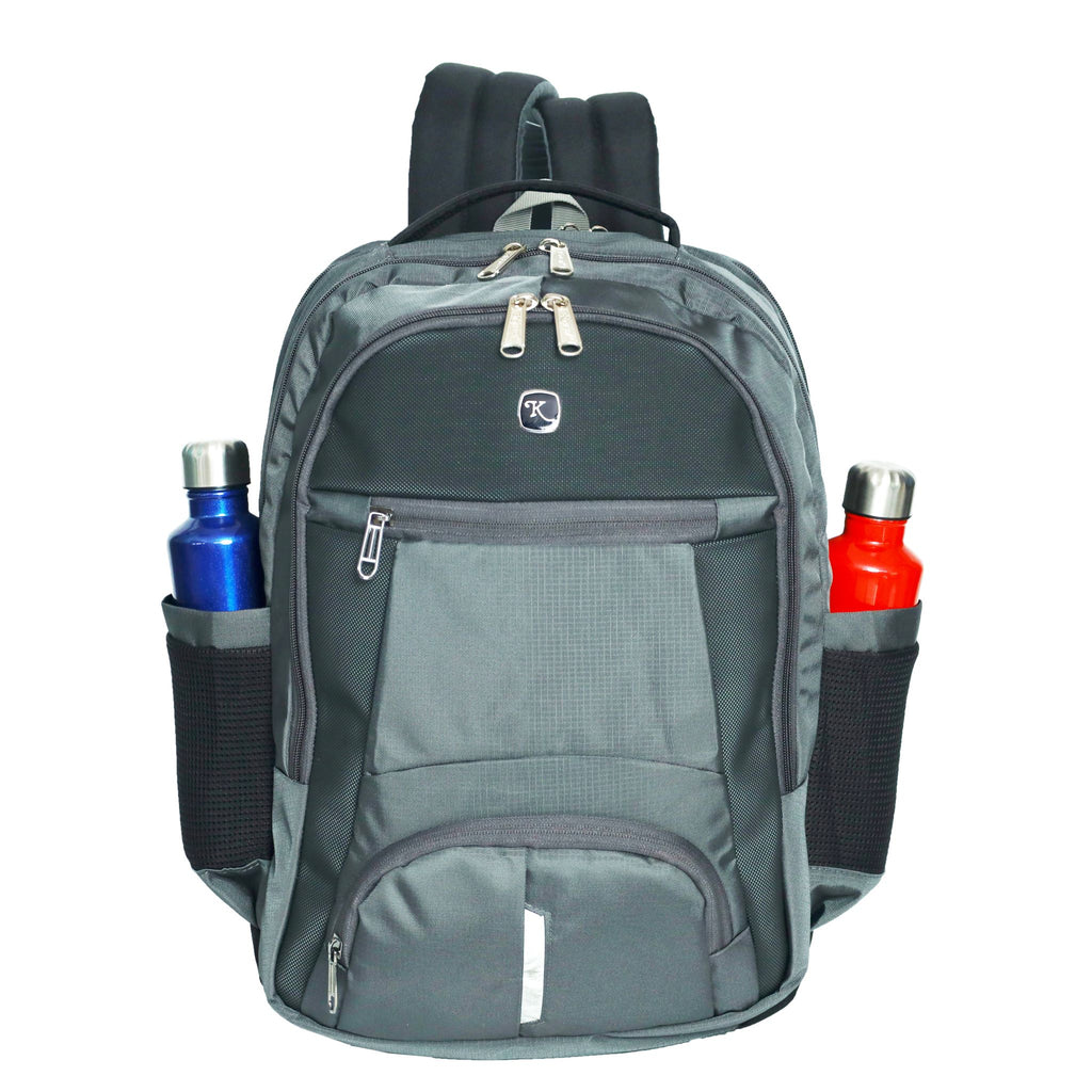 KrishBags Executive Laptop Backpack in textured ballistic weave with a padded laptop sleeve