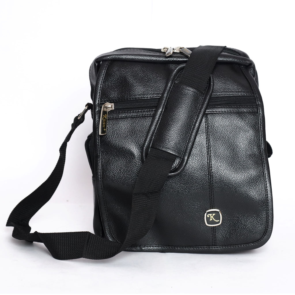 KrishBags cross body Sling Bag in PU foam rexine with multiple pockets